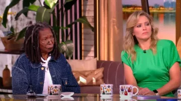 Indigo Union Indigo Discharge Dye 4 Pockets French Worker Jacket worn by Whoopi Goldberg as seen in The View on May 13, 2025