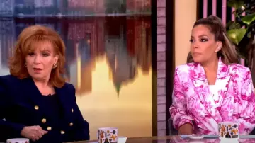 L'Agence Jordana Tie Waist Blazer worn by Sunny Hostin as seen in The View on May 13, 2025