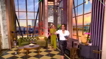 Veronica Beard Anderson Grommet Leather Pencil Skirt worn by Alyssa Farah Griffin as seen in The View on  May 14, 2025