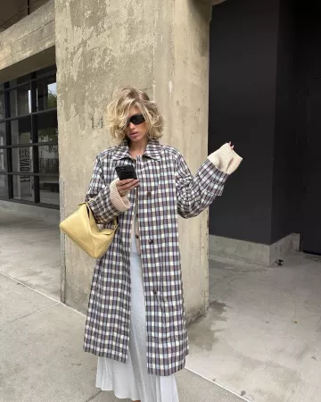 Rick Owens Rectangular-Framed Sunglasses worn by Elsa Hosk on her Instagram Post on May 9, 2025