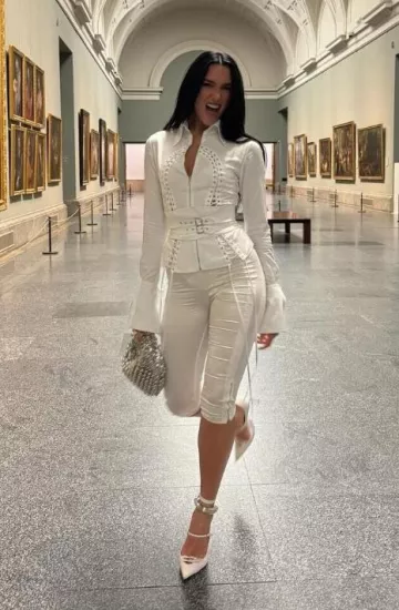 Dilara Findikoglu Napoleon Capris worn by Dua Lipa on her Instagram Post on May 14, 2025