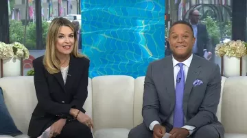 Veronica Beard Izara Dickey Chaqueta usada por Savannah Guthrie como se ve en Today el 13 de mayo de 2025
