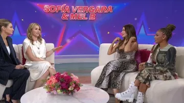 Vivienne Westwood Boulle Printed Midi Dress worn by Mel B as seen in Today with Jenna & Friends on May 14, 2025