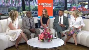 Veronica Beard Kathleen 2 Sandal worn by Jenna Bush Hager as seen in Today on May 14, 2025