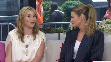 Toccin Flora Strong Shoulder Slip Dress worn by Jenna Bush Hager as seen in Today with Jenna & Friends on May 14, 2025