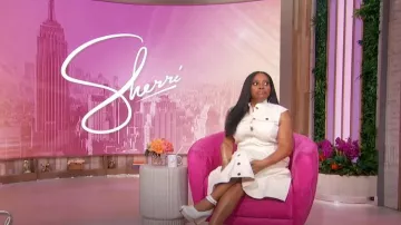 Eloquii Denim Fit & Flare Dress worn by Sherri Shepherd as seen in Sherri on May 13, 2025