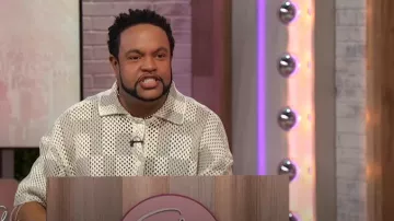 Honor The Gift Gender Inclusive Openwork Short Sleeve Cardigan worn by Jawn Murray as seen in Sherri on May 13, 2025