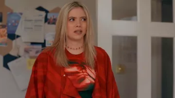 Jaded London Rhapsody Baby Tee worn by Beth Barnett (Megan Trower) as seen in The Feud (S01E02)