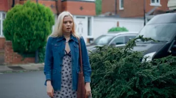 & Other Stories Belted Workwear Denim Jacket worn by Beth Barnett (Megan Trower) as seen in The Feud (S01E04)