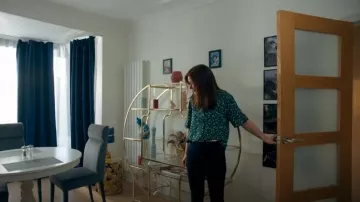 Whistles Green Sahara Cat Alena Pyjama Shirt worn by Sonia Spence (Amy Nuttall) as seen in The Feud (S01E05)