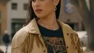 Ransom Canyon S01 Ellie Catawnee Fringe Jacket worn by Ellie Estevez (Marianly Tejada) in Ransom Canyon (S01)