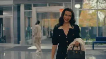 Sandro Lauralie Collared Midi Dress worn by Irene (Whoopie Van Raam) as seen in Watson (S01E08)