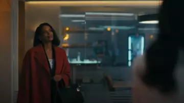 Max Mara Ludmilla Icon Cashmere Wrap Coat worn by Dr. Mary Morstan (Rochelle Aytes) as seen in Watson (S01E09)