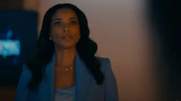 Maje Valex Blazer worn by Dr. Mary Morstan (Rochelle Aytes) as seen in Watson (S01E09)