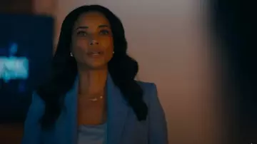Maje Valex Blazer worn by Dr. Mary Morstan (Rochelle Aytes) as seen in Watson (S01E09)