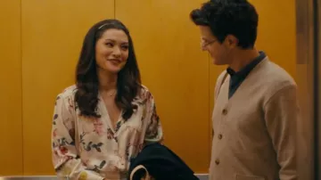 Zara Satin Shirt worn by Dr. Sasha Lubbock (Inga Schlingmann) as seen in Watson (S01E09)