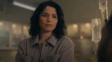 RW&Co Textured Twill Shacket worn by Hazel Kett(Shakira Barrera) as seen in Watson (S01E11)