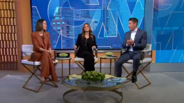Veronica Beard Sunny Belted Pants worn by Eva Pilgrim as seen in Good Morning America on May 14, 2025