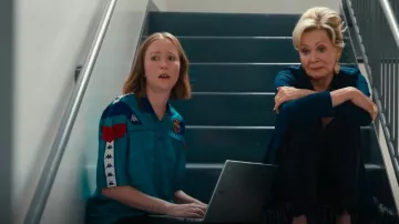 Kappa FC Barcelona XL Away Kappa Authentic Original Jersey Football Soccer worn by Ava (Hannah Einbinder) as seen in Hacks (S04E07)