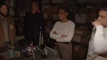 Vince Striped Ribbed Long-Sleeve T-Shirt worn by Kasie Hines (Diona Reasonover) as seen in NCIS (S22E12)