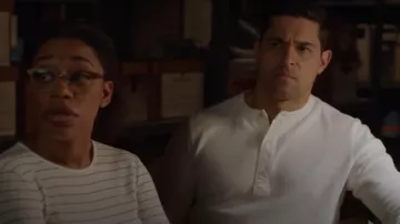 Rag & Bone Classic Henley - White worn by Nick Torres (Wilmer Valderrama) as seen in NCIS (S22E12)