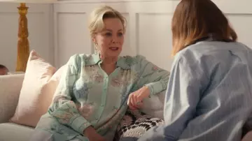 Camilla Button Through Blouson Sleeve Blouse Dreaming In Dutch worn by Deborah Vance (Jean Smart) as seen in Hacks (S04E08)