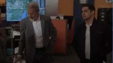 Vince Sun-Faded Thermal Long-Sleeve Henley worn by Nick Torres (Wilmer Valderrama) as seen in NCIS (S22E14)