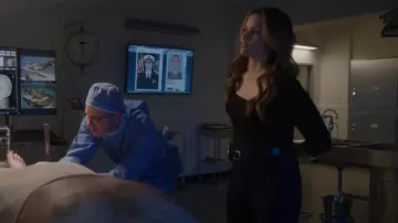 Treasure & Bond Scoop Neck Long Sleeve Cotton & Modal T-Shirt worn by Jessica Knight (Katrina Law) as seen in NCIS (S22E15)