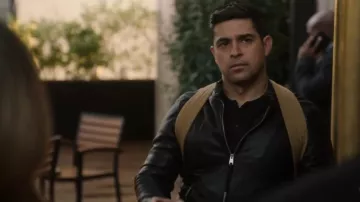 Allsaints Boyton Leather Bomber Jacket worn by Nick Torres (Wilmer Valderrama) as seen in NCIS (S22E15)