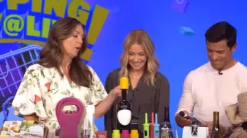 Maeve The Mona Linen Shirt Dress worn by Monica Mangini as seen in LIVE with Kelly and Mark on May 15, 2025
