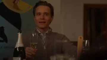 Theory Gary Front Zip Cardigan worn by Gabriel Laroche (Seamus Dever) as seen in NCIS (S22E17)