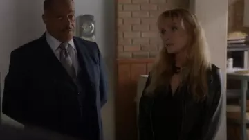 Cole Haan Leather Zip Jacket worn by Carla Marino (Rebecca De Mornay) as seen in NCIS (S22E20)