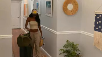 Dagne Dover Landon Large Neoprene Carryall worn by Ciara Miller as seen in Summer House (S09E14)