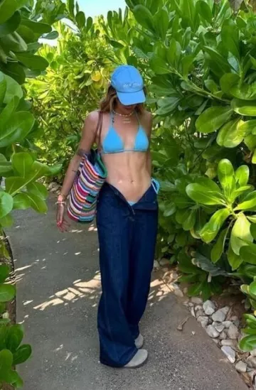 Patou Wide-Leg Jeans worn by Chiara Ferragni on her Instagram Post on May 15, 2025