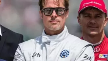 F1 2025 Brad Pitt White Jumpsuit worn by Sonny Hayes (Brad Pitt) in F1
