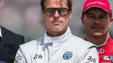 F1 2025 Brad Pitt White Jumpsuit worn by Sonny Hayes (Brad Pitt) in F1