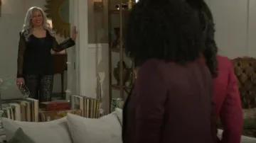 Nina Ricci Lace Double Breasted Blazer worn by Anita Dupree(Tamara Tunie) as seen in Beyond the Gates (S01E38)