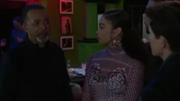 MAM Large Butterfly Earring worn by  Chelsea Hamilton(Rhonnirose Mantilla) as seen in Beyond the Gates (S01E39)