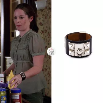 Hermès Collier De Chien black Croc Bracelet worn by Holly Marie Combs on Charmed (S08E15)