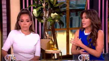 Sirona Wool, silk, and linen Maxi Dress worn by Sunny Hostin as seen in The View on  May 16, 2025