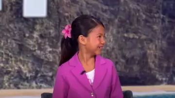 Mayoral Girl Cropped Blazer worn by Maia Kealoha as seen in The View on May 19, 2025