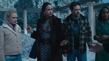 Diane von Furstenberg Doha Top worn by Birdie (Melissa Fumero) as seen in Grosse Pointe Garden Society (S01E13)