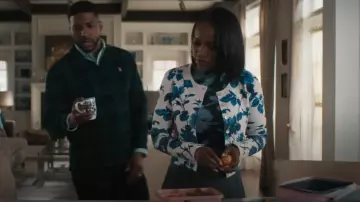 Rails Joelle Top in Midnight Lily worn by Catherine (Aja Naomi King) as seen in Grosse Pointe Garden Society (S01E13)