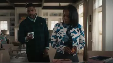 Cara Cara Amber Cardigan worn by Catherine (Aja Naomi King) as seen in Grosse Pointe Garden Society (S01E13)