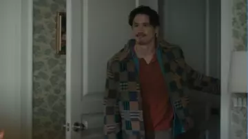 Native Youth Patchwork Button-Up Jacket worn by Doug (Alexander Hodge) as seen in Grosse Pointe Garden Society (S01E13)