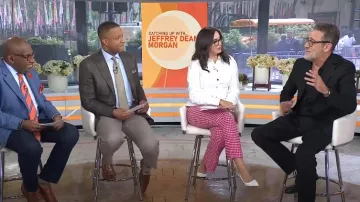 Escarpins Prada en cuir brossé portés par Savannah Sellers, comme on le voit dans Today le 16 mai 2025