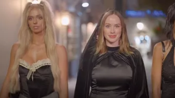 Out From Under x Wild Lovers Kendall Velvet Corset Top worn by Miranda Hope as seen in The Secret Lives of Mormon Wives (S02E09)