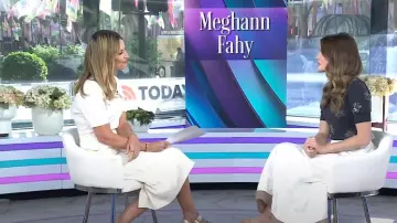 Fendi Wool Dress with Embroideries worn by Meghann Fahy as seen in Today on May 19, 2025