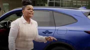 Veronica Beard Amelia Shirt worn by Yvette Nicole Brown as seen in Suits LA (S01E11)