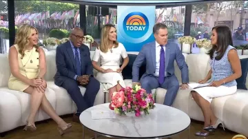Giuseppe Zanotti Vanilla 85 Marinetti Mule worn by Jenna Bush Hager as seen in Today on May 19, 2025